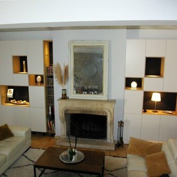 Aménagement sur mesure d'un living-Parmain - Val d'Oise 95