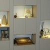 Meuble avec niches peint