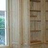 Bibliothèque en chêne ciré