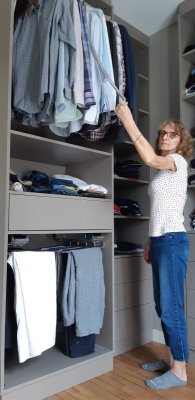 Porte-pantalons coulissant