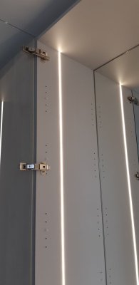 Leds encastrés gros plan