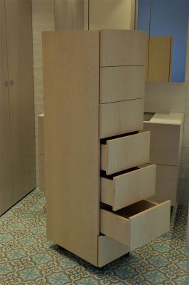 Colonne à tiroirs salle de bain