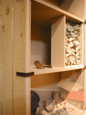 Présentoir vitrine en bois