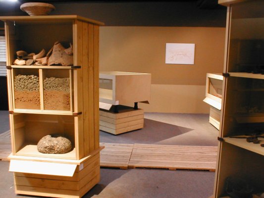 Présentoir vitrine en bois