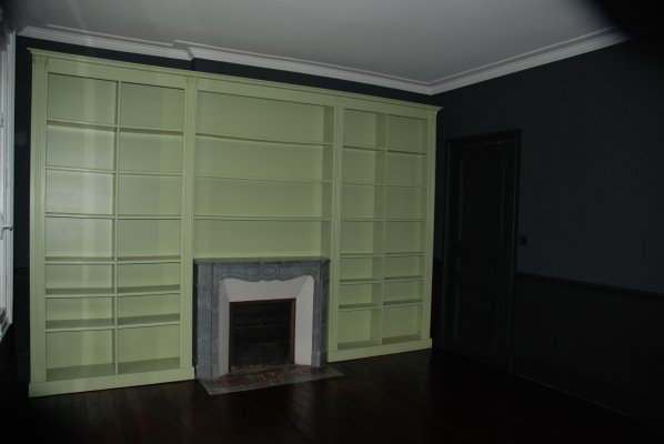 Bibliothèque en médium peint