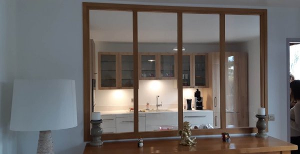 La verrière en chêne.