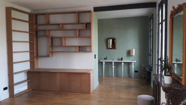 Vue d'ensemble du living