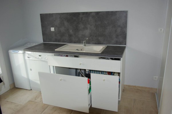 Meuble buanderie ouvert