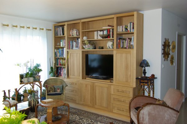 Bibliothèque panneaux ouverts