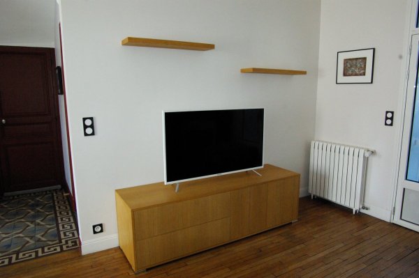 Meuble TV placage chêne
