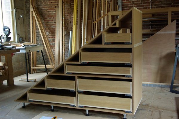 Mise en place des tiroirs