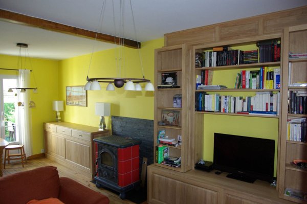 Vue d'ensemble du living